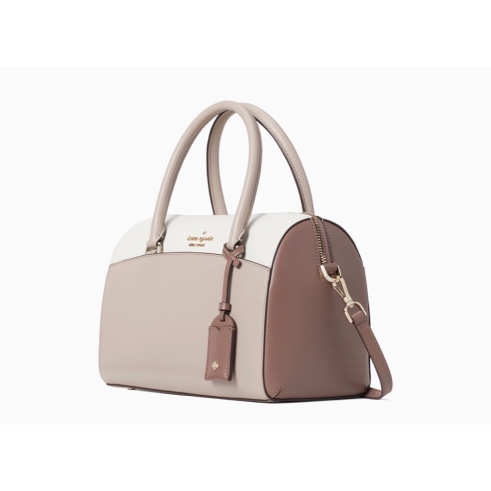 Kate Spade | Medium Duffel Purse | Three-toned Colorblock | NWT - Picture 3 of 6